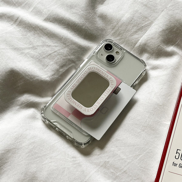 [Mademoment] House Checkerboard Design Clear Phone Case (1 Type)