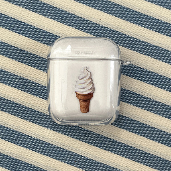 [Mademoment] Sweet Ice Cream Design Clear AirPods Case