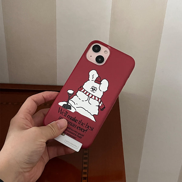 [Mademoment] Build Snowman Butty Design Phone Case