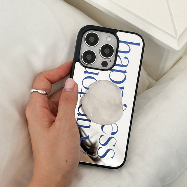 [Mademoment] Happiness Lettering Design Bumper Phone Case