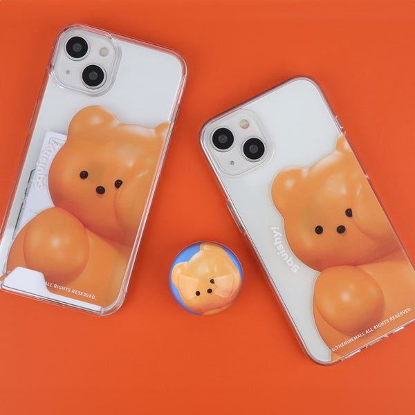 [THENINEMALL] Gummy Squishy Clear Phone Case (3 types)