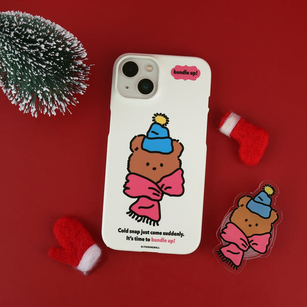 [THENINEMALL] Bundle Up Gummy Hard Phone Case (2 types)