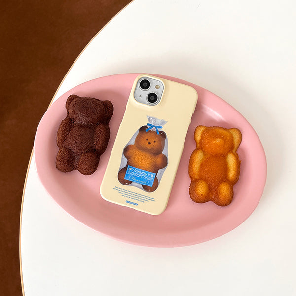 [THENINEMALL] Gummy Financier Hard Phone Case (2 types)