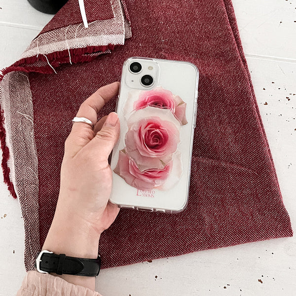 [Mademoment] Love Blossoms Design Clear Phone Case (3 Types)