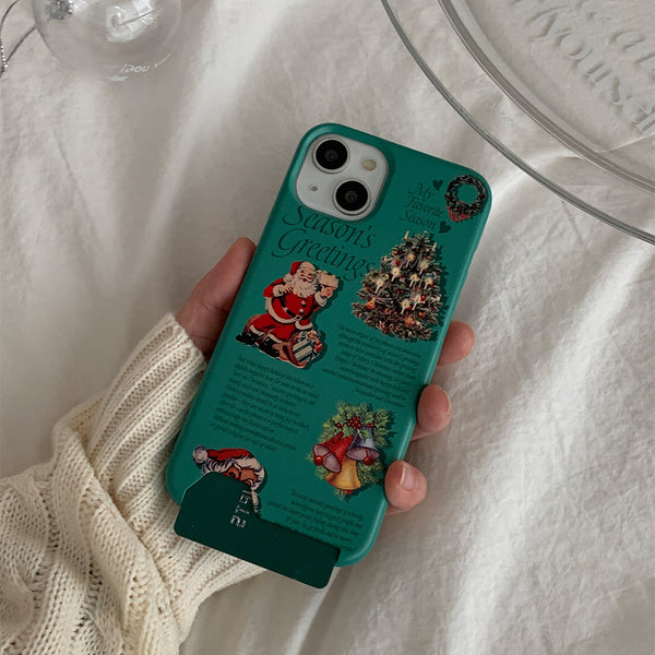 [Mademoment] Vintage Seasons Greetings Design Phone Case