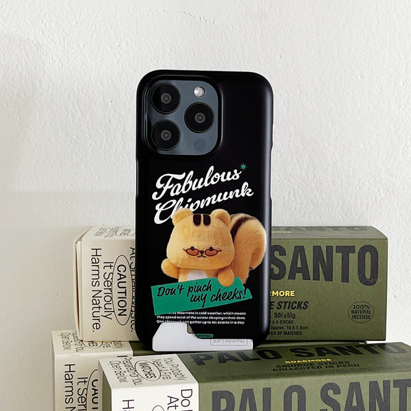 [THENINEMALL] Fabulous Chipmunk Hard Phone Case (2 types)