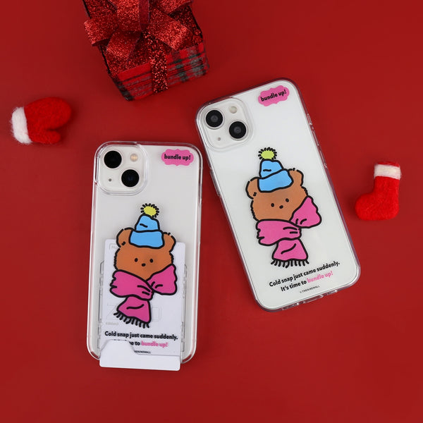 [THENINEMALL] Bundle Up Gummy Clear Phone Case (3 types)