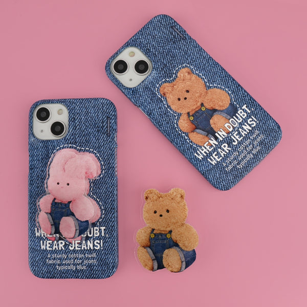 [THENINEMALL] Denim Windy Hard Phone Case (2 types)