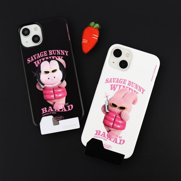 [THENINEMALL] Puffer Bad Windy Hard Phone Case (2 types)