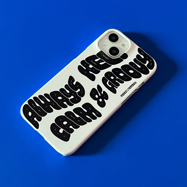 [THENINEMALL] Calm And Groovy Hard Phone Case (2 types)