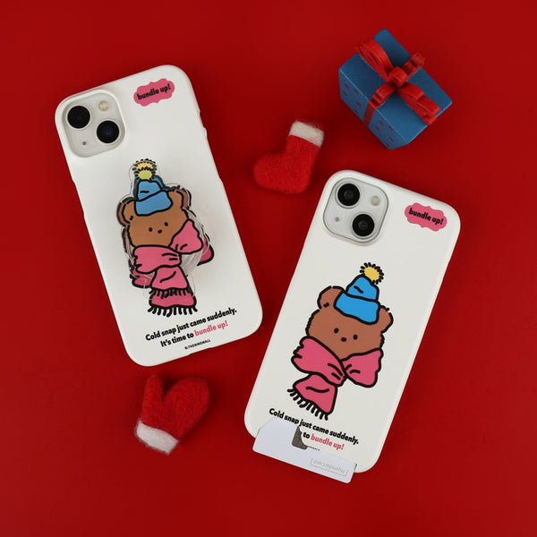 [THENINEMALL] Bundle Up Gummy Hard Phone Case (2 types)