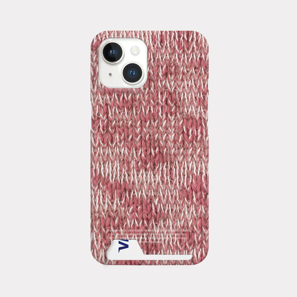 [Mademoment] Hairy Pink Knit Design Phone Case