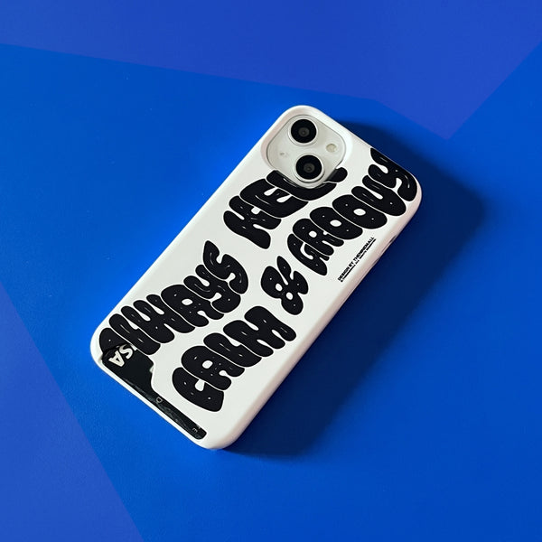 [THENINEMALL] Calm And Groovy Hard Phone Case (2 types)