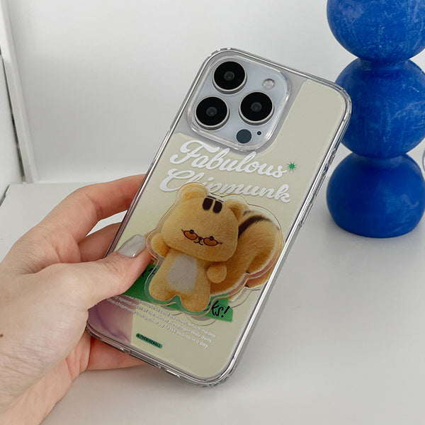 [THENINEMALL] Fabulous Chipmunk Mirror Phone Case