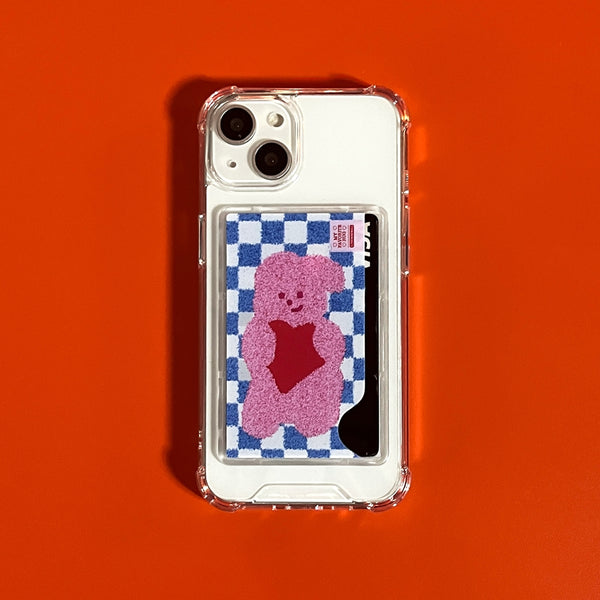 [THENINEMALL] Windy Checkerboard Rug Clear Phone Case (1 type)