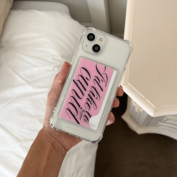 [Mademoment] Your Cupid Design Clear Phone Case (4 Types)