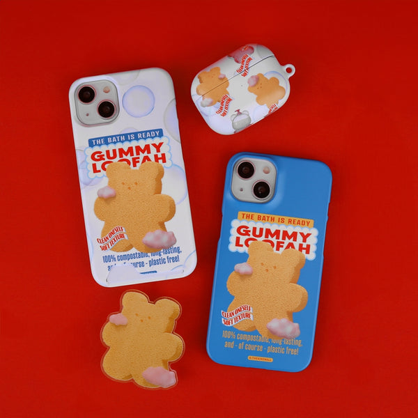 [THENINEMALL] Loofah Gummy Hard Phone Case (2 types)