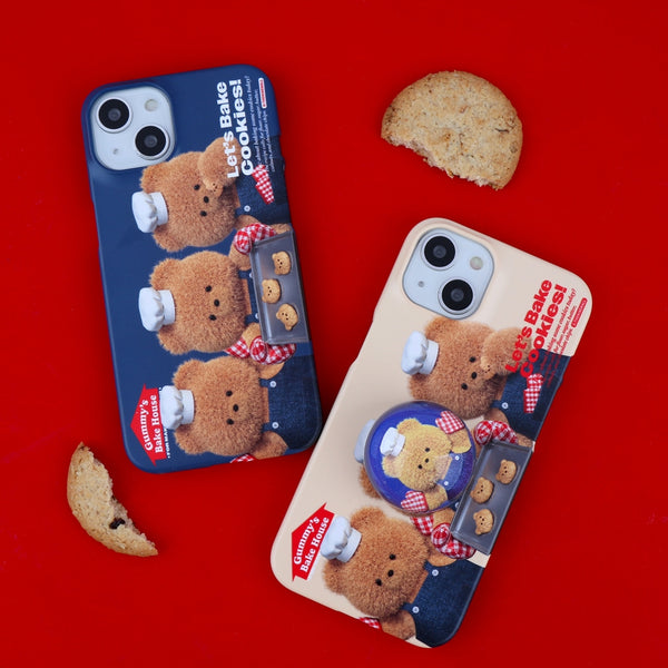 [THENINEMALL] Big Cookie Gummy Hard Phone Case (2 types)