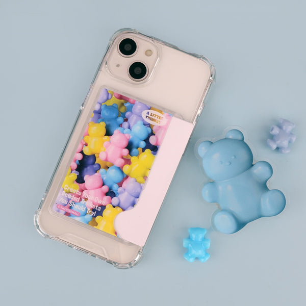 [THENINEMALL] Beads Gummy Pattern Clear Phone Case (1 type)