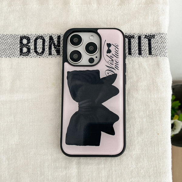 [Mademoment] Big Wish Ribbon Design Bumper Phone Case