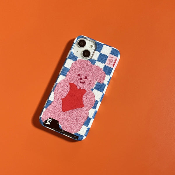 [THENINEMALL] Windy Checkerboard Rug Hard Phone Case (2 types)