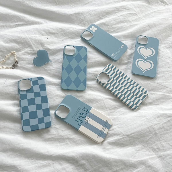 [Mademoment] Coloring Blue Design Phone Case