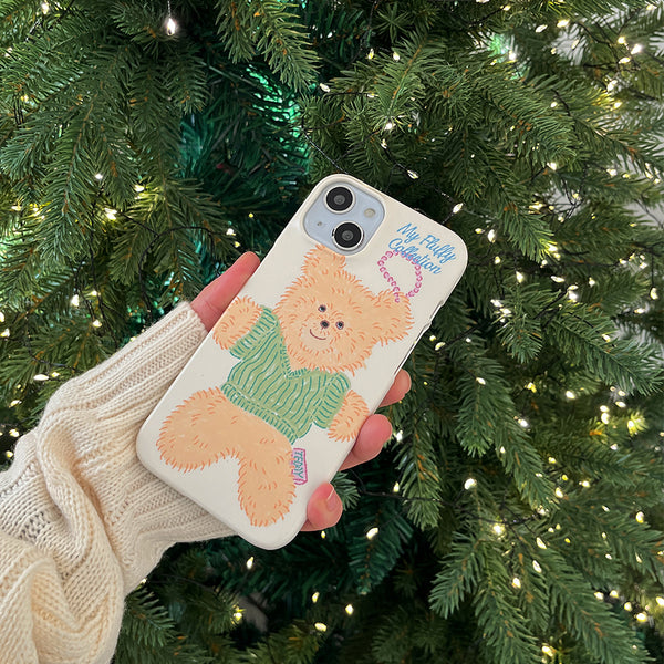 [Mademoment] Big Knit Bear Design Phone Case