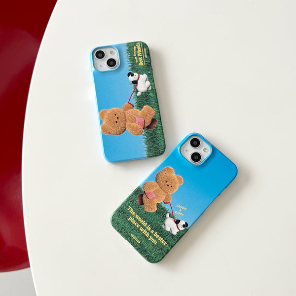 [THENINEMALL] Best Friend Gummy Hard Phone Case (2 types)