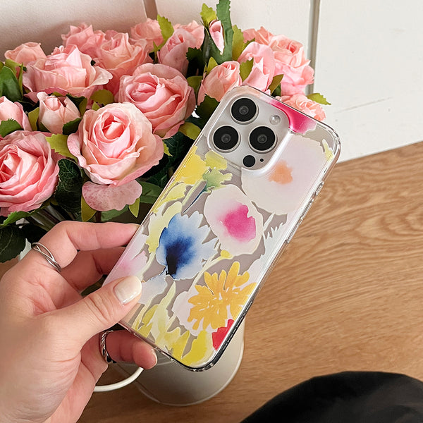 [Mademoment] Iris Garden Design Glossy Mirror Phone