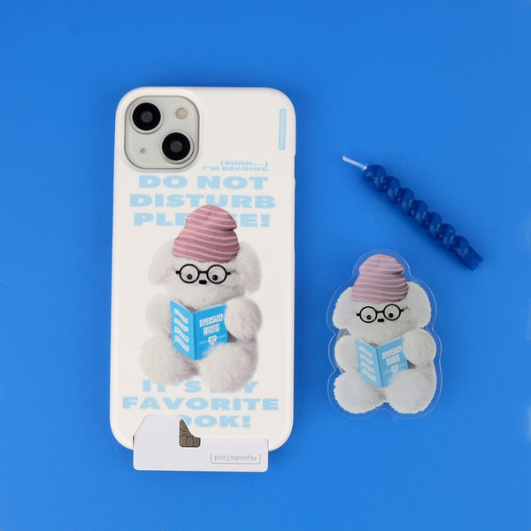 [THENINEMALL] Do Not Disturb Puppy Hard Phone Case (2 types)