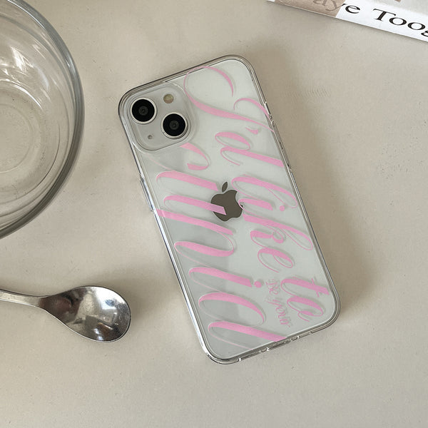 [Mademoment] Your Cupid Design Clear Phone Case (4 Types)