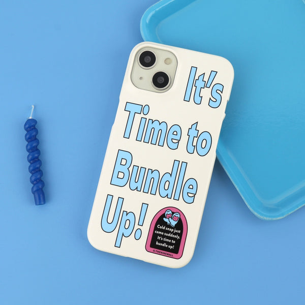 [THENINEMALL] Time To Bundle Up Hard Phone Case (2 types)