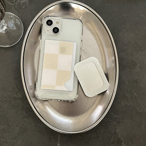 [Mademoment] House Checkerboard Design Clear Phone Case (1 Type)