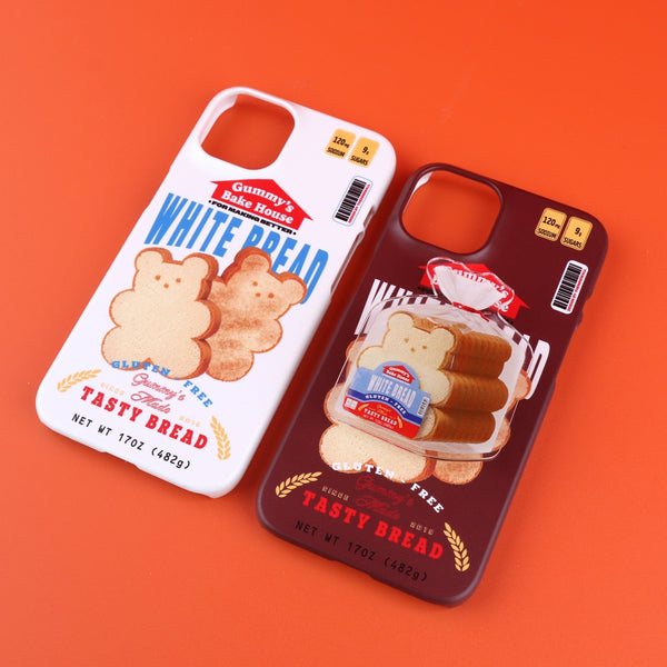 [THENINEMALL] Bread Gummy Hard Phone Case (2 types)