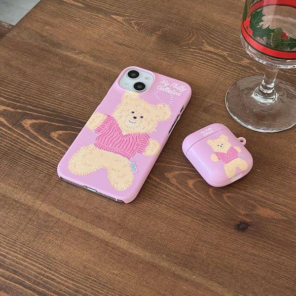 [Mademoment] Big Knit Bear Design AirPods Case