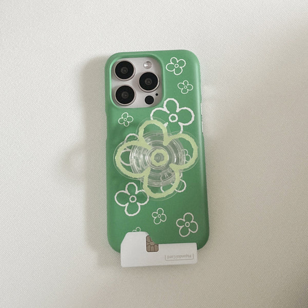 [Mademoment] Flower Doodle Pattern Design Phone Case