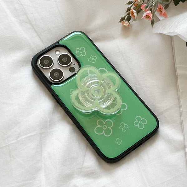 [Mademoment] Flower Doodle Pattern Design Bumper Phone Case