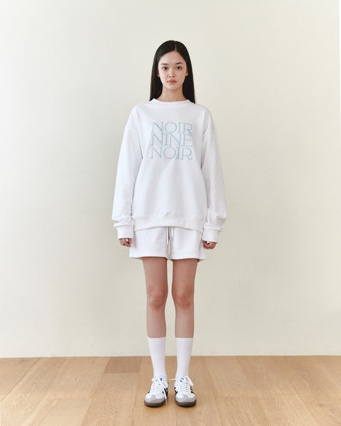 [NOIRNINE] UNISEX Noir Sweatshirt (WHITE)