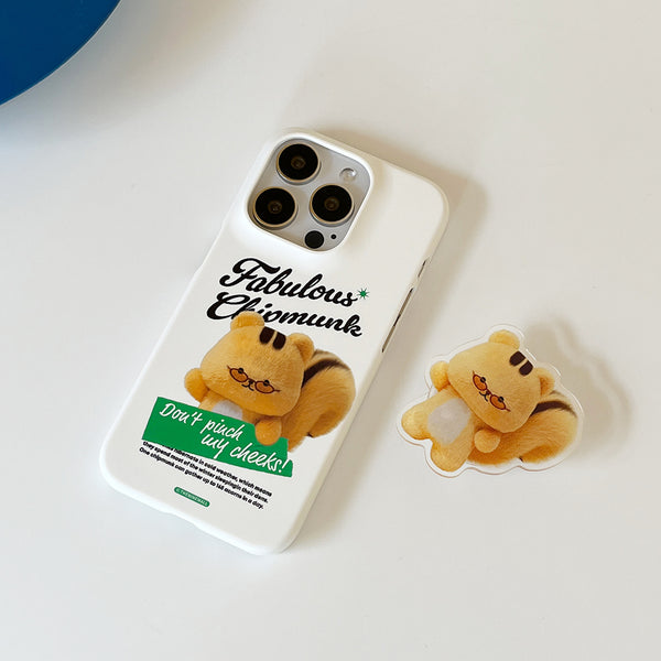 [THENINEMALL] Fabulous Chipmunk Hard Phone Case (2 types)