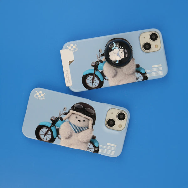 [THENINEMALL] Rider Puppy Hard Phone Case (2 types)