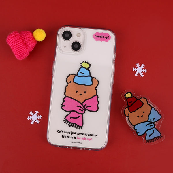 [THENINEMALL] Bundle Up Gummy Clear Phone Case (3 types)