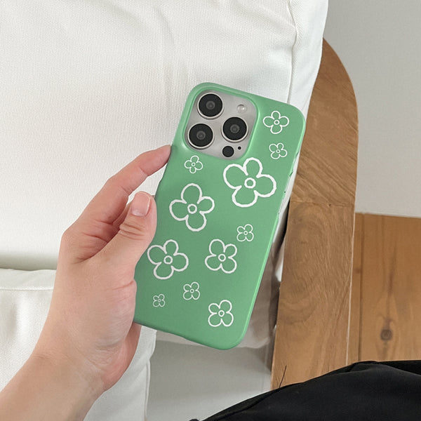 [Mademoment] Flower Doodle Pattern Design Phone Case