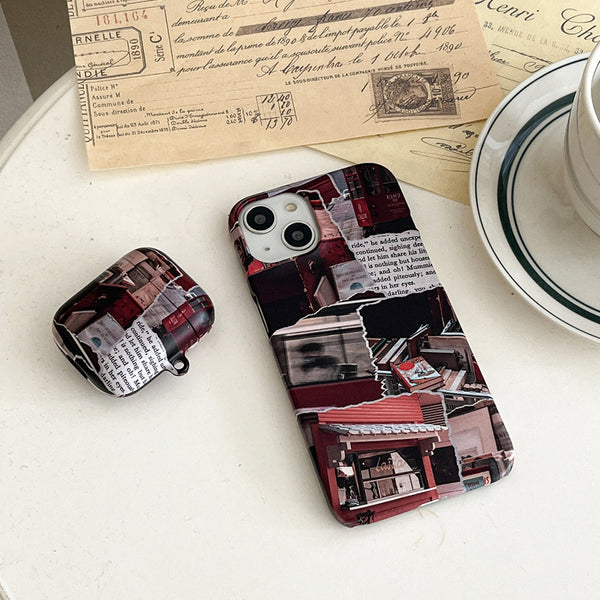 [Mademoment] Collage Vintage Store Design AirPods Case