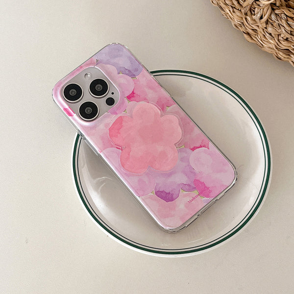 [Mademoment] Dreamy Pond Splash Design Clear Phone Case (3 Types)