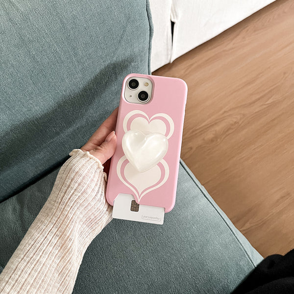 [Mademoment] Coloring Pink Design Phone Case