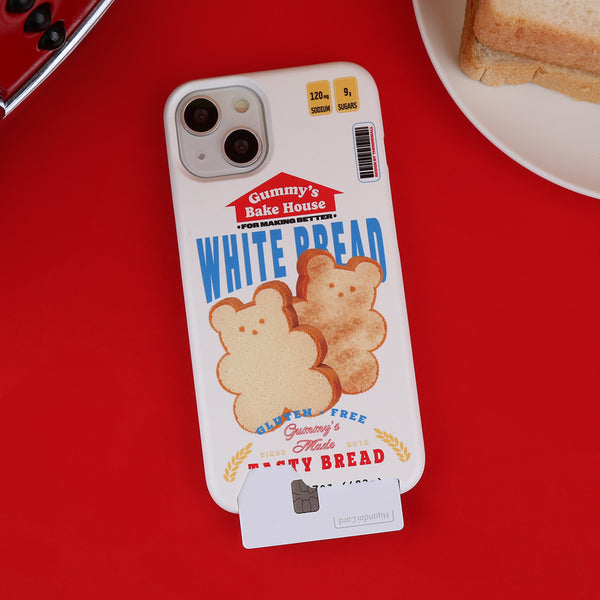 [THENINEMALL] Bread Gummy Hard Phone Case (2 types)