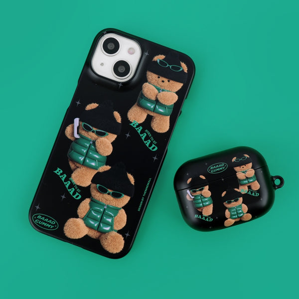 [THENINEMALL] Pattern Puffer Bad Gummy Hard Phone Case (2 types)