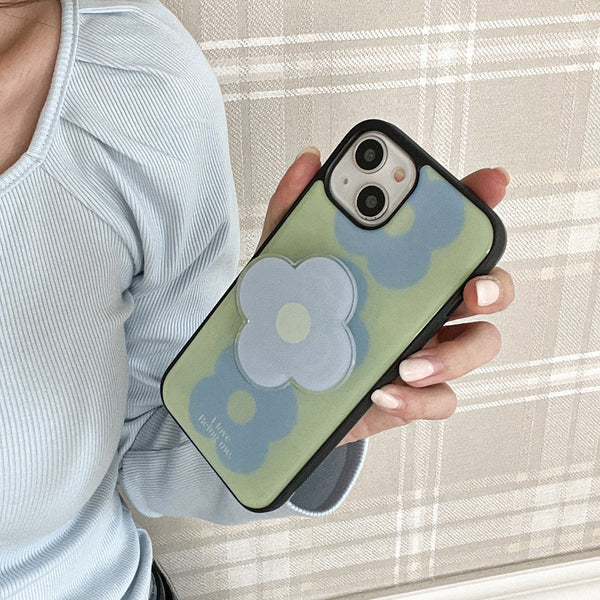 [Mademoment] Flower Drops Gradation Design Bumper Phone Case