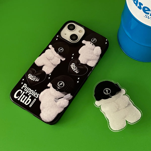 [THENINEMALL] Pattern Bad Puppy Hard Phone Case (2 types)