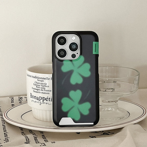 [Mademoment] Lucky Clover Design Phone Case